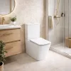 Eros ES QUADRO monoblokk WC - perem nélküli - WC ülőkével komplett