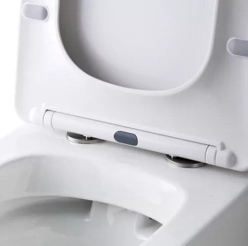 Eros ES QUADRO monoblokk WC - perem nélküli - WC ülőkével komplett