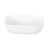 Eros SMILE 3 - PULTRA ültethető - Top Counter - porcelán mosdó - MATT FEHÉR - 46,5 x 32,5 x 13 cm