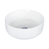 EROS SIMPLE 8 - PULTRA ültethető - Top Counter - porcelán mosdó - MATT FEHÉR - 36 x 36 x 13 cm