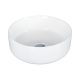 EROS SIMPLE 8 - PULTRA ültethető - Top Counter - porcelán mosdó - MATT FEHÉR - 36 x 36 x 13 cm