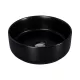 Eros SIMPLE 8 - PULTRA ültethető - Top Counter - porcelán mosdó - MATT FEKETE - 36 x 36 x 13 cm