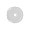 Eros Simple 8 - Pultra ültethető - Top Counter - porcelán mosdó- matt fekete/fehér - 36 x 36 x 13 cm