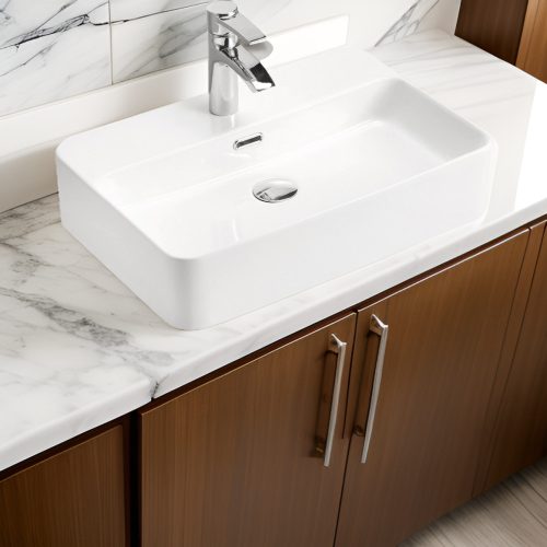 Eros TRUST 2 - PULTRA ültethető - Top Counter - porcelán mosdó - 55 x 38 cm