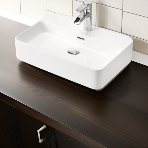 Eros TRUST 2 - PULTRA ültethető - Top Counter - porcelán mosdó - 55 x 38 cm