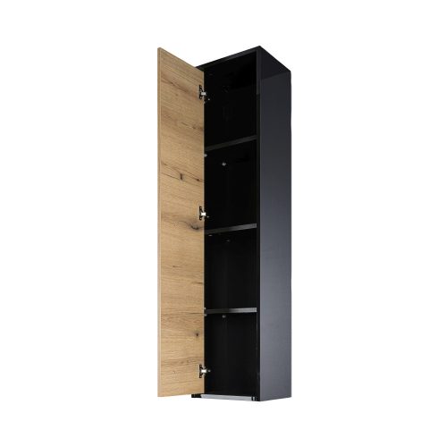 Piramida EURIDIKA OLIVA - FEKETE BETA fali fürdőszobai - ÁLLÓSZEKRÉNY - 35 x 150 x 30 cm