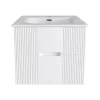 TMP MODENA 60 fali függesztett fürdőszobabútor - SKY E-8099-60 porcelán mosdóval - 61 x 46 x 52 cm