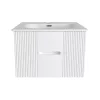 TMP MODENA 75 fali függesztett fürdőszobabútor - SKY E-8099-75 porcelán mosdóval - 75 x 46 x 55 cm