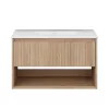 TMP SLIM STRIPE 60 fali függesztett fürdőszobabútor - SKY E-8099-60 porcelán mosdóval - 61 x 46 cm