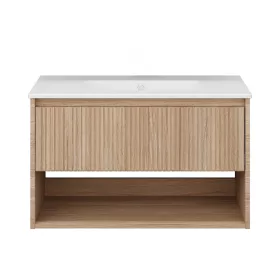   TMP SLIM STRIPE 60 fali függesztett fürdőszobabútor - SKY E-8099-60 porcelán mosdóval - 61 x 46 cm