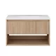 TMP SLIM STRIPE 60 fali függesztett fürdőszobabútor - SKY E-8099-60 porcelán mosdóval - 61 x 46 cm