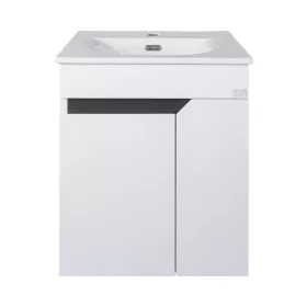   TMP VISION 50 fali függesztett fürdőszobai bútor - SKY 3 E-8099-50 porcelán mosdóval - 51 x 40 cm
