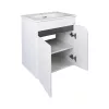 TMP VISION 50 fali függesztett fürdőszobai bútor - SKY 3 E-8099-50 porcelán mosdóval - 51 x 40 cm