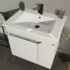 TMP VISION 50 fali függesztett fürdőszobai bútor - SKY 3 E-8099-50 porcelán mosdóval - 51 x 40 cm