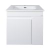 TMP VISION 60 fali függesztett fürdőszobai bútor - SKY E-8099-60 porcelán mosdóval - 61 x 46 cm