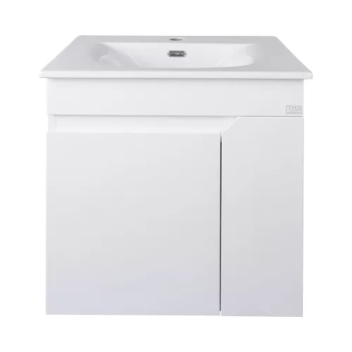 TMP VISION 60 fali függesztett fürdőszobai bútor - SKY E-8099-60 porcelán mosdóval - 61 x 46 x 56 cm