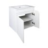 TMP VISION 60 fali függesztett fürdőszobai bútor - SKY E-8099-60 porcelán mosdóval - 61 x 46 cm