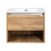 TMP NORD CRAFT 60 fali függesztett fürdőszobabútor - SKY E-8099-60 porcelán mosdóval- 61 x 46 cm