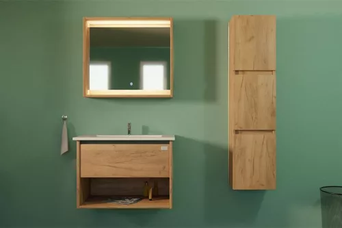 TMP NORD CRAFT tükrös szekrény LED világítással - érintő kapcsolóval - 60 x 65 cm