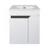 TMP VISION 55 fali függesztett fürdőszobai bútor - SKY E-8099-55 porcelán mosdóval - 55 x 46 cm