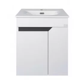  TMP VISION 55 fali függesztett fürdőszobai bútor - SKY E-8099-55 porcelán mosdóval - 55 x 46 cm