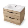TMP VOX 60 GOLD CRAFT - fali fürdőszobabútor- Eros SKY E-8099-60 porcelán mosdóval - 61 x 46 x 46 cm