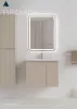 Viva AURA fürdőszoba tükör - érintőkapcsolós - páramenetesítős - órával - LED - ÁLLÓ - 60 x 80 cm