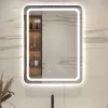 Viva AURA fürdőszoba tükör - érintőkapcsolós - páramenetesítős - órával - LED - ÁLLÓ - 60 x 80 cm