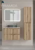 Viva AURA fürdőszoba tükör - érintőkapcsolós - páramenetesítős - órával - LED - FEKVŐ - 80 x 60 cm