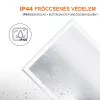 Viva AURA fürdőszoba tükör - érintőkapcsolós - páramenetesítős - órával - LED - FEKVŐ - 80 x 60 cm