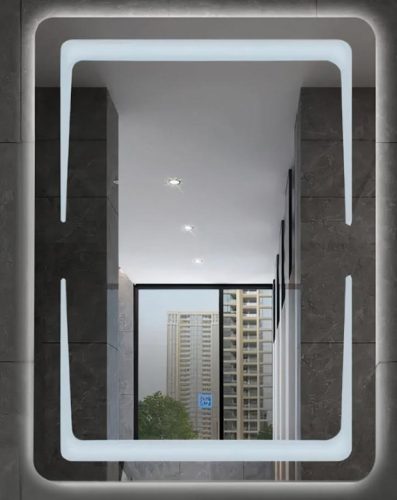 Viva AURA NORD fürdőszobai tükör - érintőkapcsolóval - LED - ÁLLÓ / FEKVŐ - 60 x 80 cm