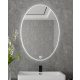 Viva AURA PINO 60 fürdőszoba tükör - érintőkapcsolóval - AMBIENT LED - ELIPSZIS -ÁLLÓ - 60x80 cm