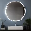 Viva AURA MOON fürdőszoba tükör - érintőkapcsolóval - AMBIENT LED - KEREK - átmérő 65 cm