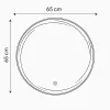 Viva AURA MOON fürdőszoba tükör - érintőkapcsolóval - AMBIENT LED - KEREK - átmérő 65 cm