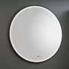 Viva AURA DELTA fürdőszoba tükör - érintésmentes kapcsoló - FEKETE - LED - KEREK - átmérő 60 cm