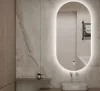 Viva AURA PINO 50 fürdőszoba tükör - érintőkapcsolóval - AMBIENT LED - OVÁLIS - ÁLLÓ - 50x90 cm