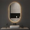 Viva AURA PINO 50 fürdőszoba tükör - érintőkapcsolóval - AMBIENT LED - OVÁLIS - ÁLLÓ - 50x90 cm