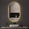 Viva AURA PINO 50 fürdőszoba tükör - érintőkapcsolóval - AMBIENT LED - OVÁLIS - ÁLLÓ - 50x90 cm