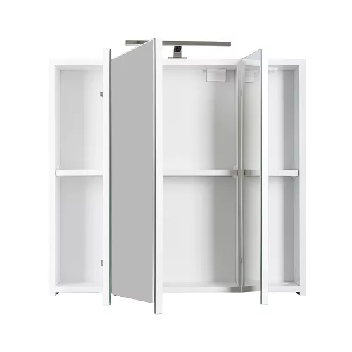 Piramida AKVA Tükrös fürdőszobai szekrény - LED világítással - 75 x 69 x 15 cm