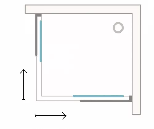 Vela Banyo TMP zuhanykabin - 90 SZÖGLETES - 5 mm víztiszta vízlepergető üveggel - 90 x 90 x 190 cm