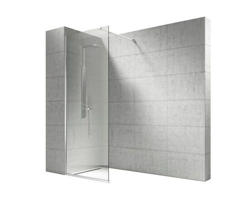 Vela Banyo WALK IN zuhanyfal - 8 mm vízlepergető VÍZTISZTA ÜVEG - 90 x 200 cm