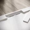 Viva ES zuhanytálca - matt fehér - kőhatású - kompozit ásvány - szifonnal - 80 x 100 x 3 cm