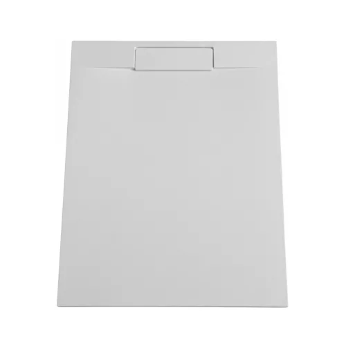 Zuhanytálca - kőhatású, strukturált pala - kompozit ásvány - Viva ES - matt fehér - 80 x 100 x 3 cm