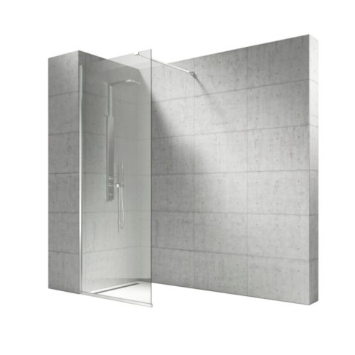 Vela Banyo WALK IN zuhanyfal - 8 mm vízlepergető VÍZTISZTA ÜVEG - 80 x 200 cm