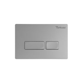   CeraStyle NIL NYOMÓLAP falsík alatti WC tartályhoz - dupla - MATT SZÜRKE