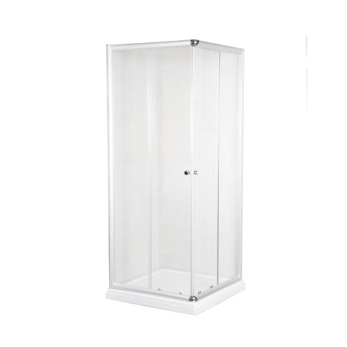 Favorit STEP zuhanykabin szögletes - víztiszta 5 mm biztonsági üveggel - 90 x 90 cm