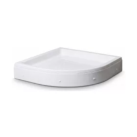   Favorit STEP zuhanytálca íves - szaniter akril - szifonnal - 80 x 80cm