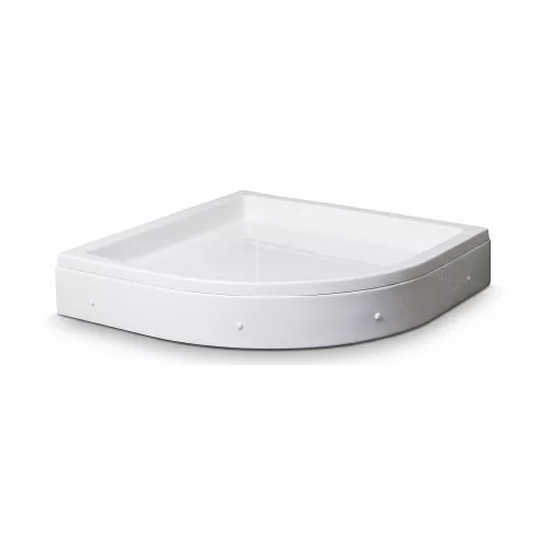 Favorit STEP zuhanytálca íves - szaniter akril - szifonnal - 90 x 90 cm