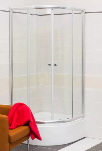 Favorit STEP MAGASÍTOTT zuhanytálca íves - szaniter akril - 90 x 90 x 32 cm