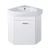 VivaStyle ARDA fali sarokszekrény CeraStyle ARDA porcelán sarokmosdóval 46 x 46 cm - BALOS